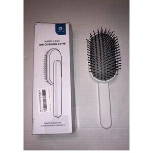 Haircube Hand-Held Air Cushion Comb, White